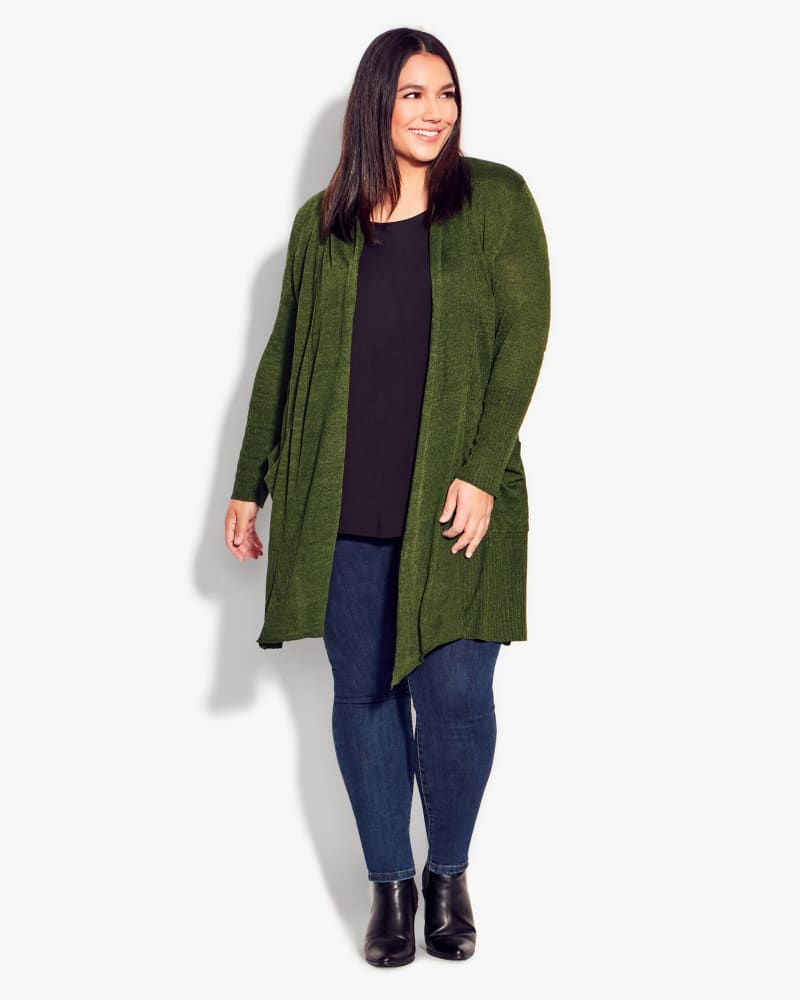 Plus size olive cardigan store